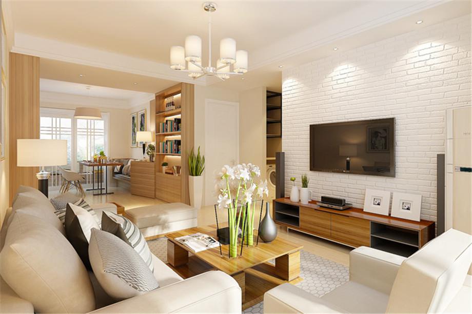 東方世紀城90平現(xiàn)代簡約風格設計方案