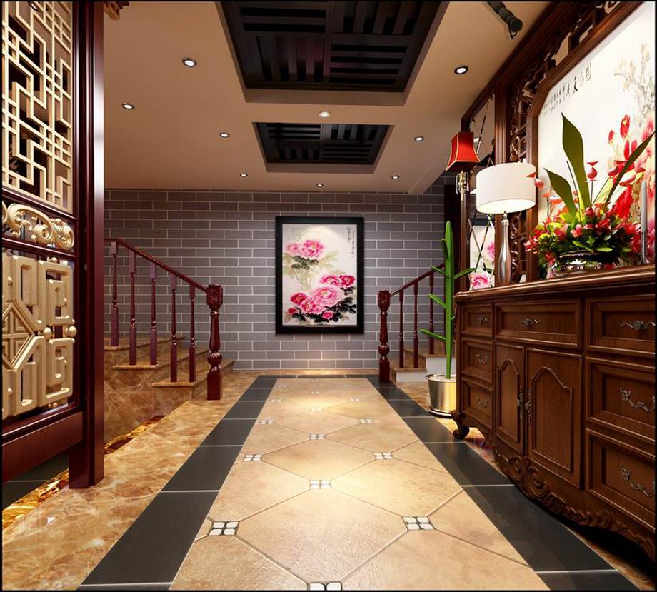 曲江南苑300平米中式設(shè)計方案