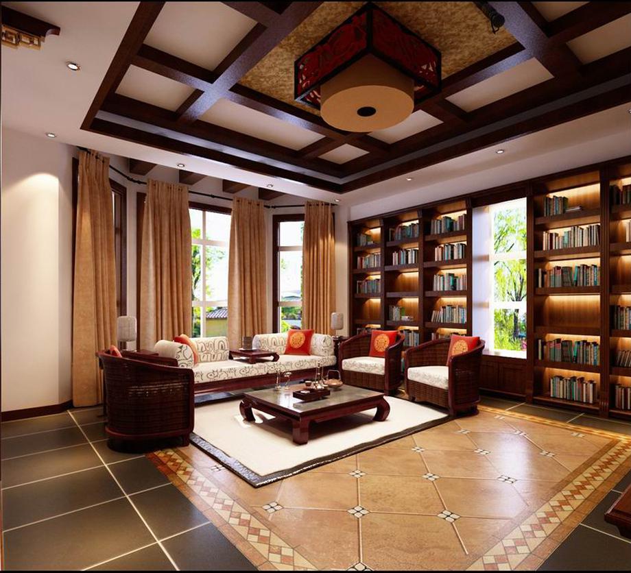 曲江南苑300平米中式設(shè)計方案