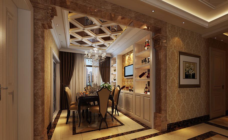 振業(yè)泊公館160平歐式風(fēng)格設(shè)計(jì)方案