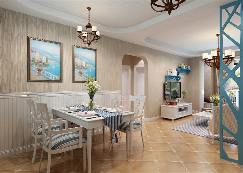 西工大小區(qū)90平地中海風格設計方案