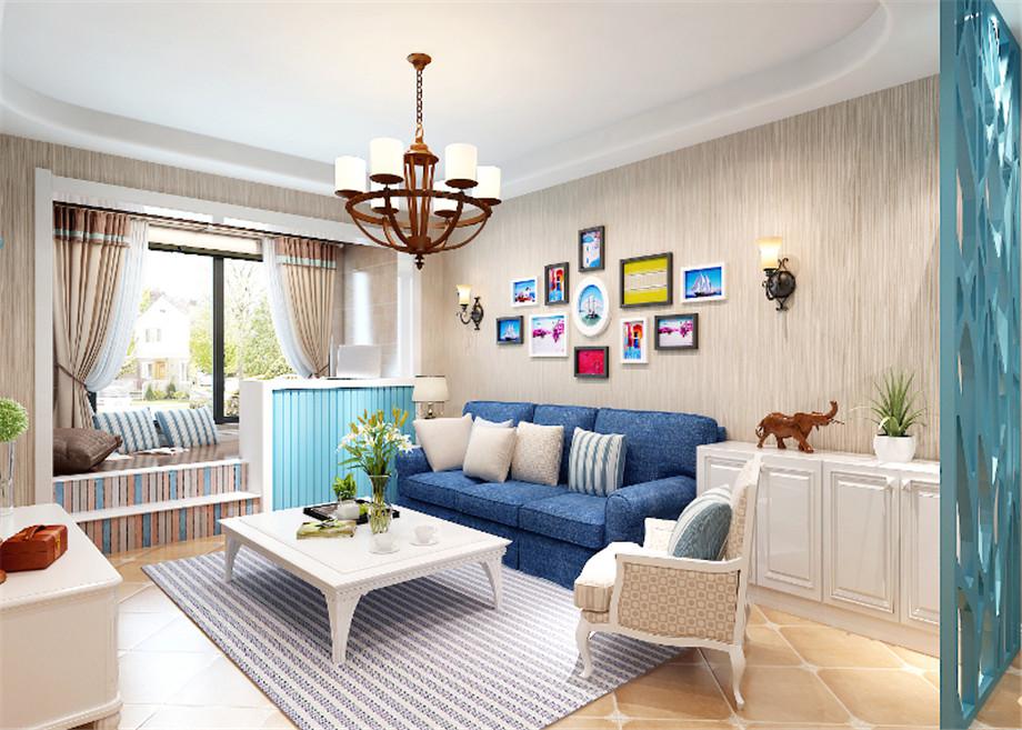 西工大小區(qū)90平地中海風格設計方案