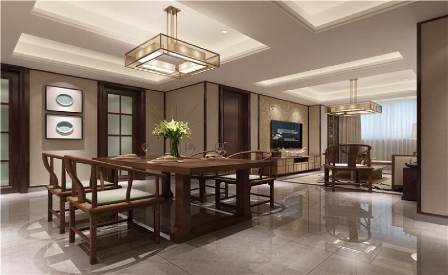 金地芙蓉世家300平米中式設(shè)計(jì)方案