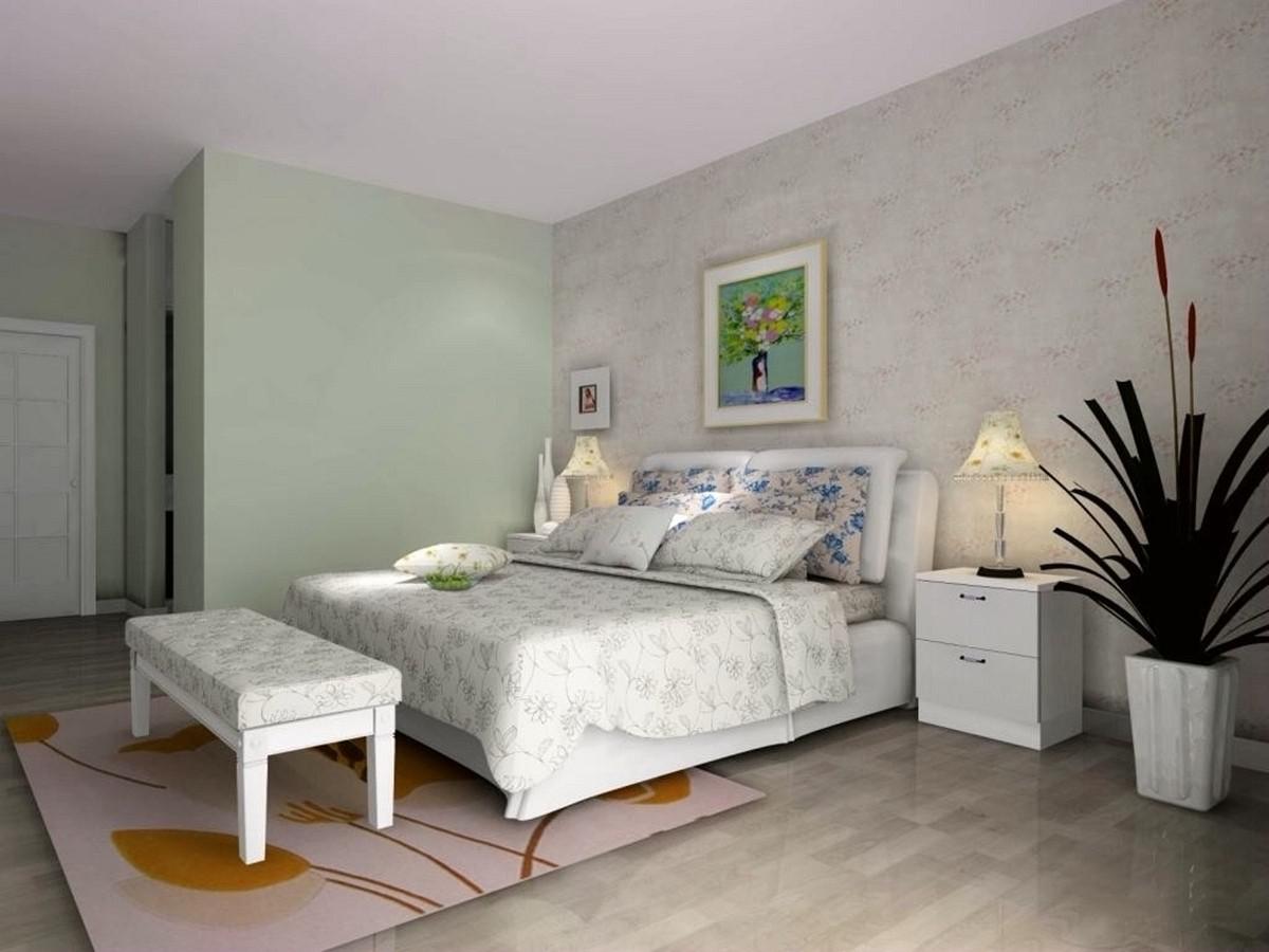 海倫國際小區(qū)124平米田園設(shè)計(jì)方案