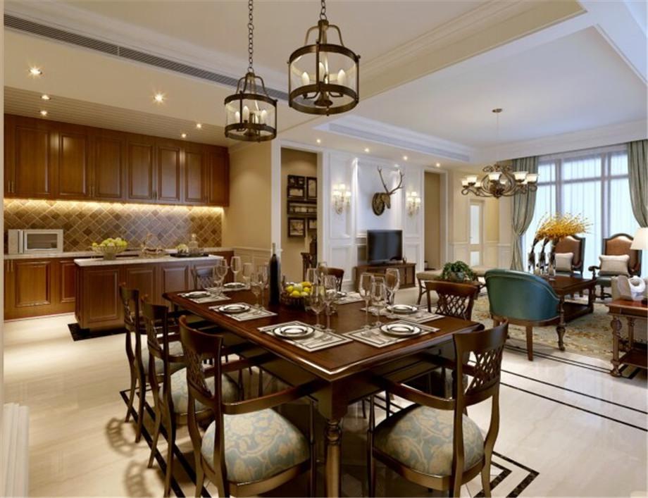 保利拉菲240平美式風(fēng)格設(shè)計(jì)方案