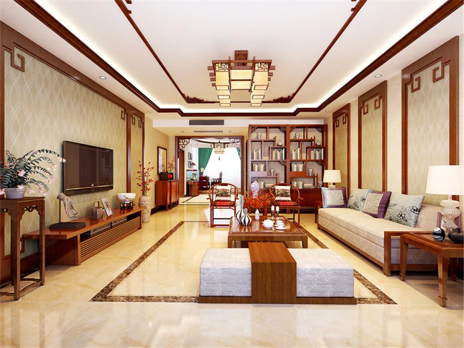 保利拉菲公館198平米新中式風(fēng)格設(shè)計方案
