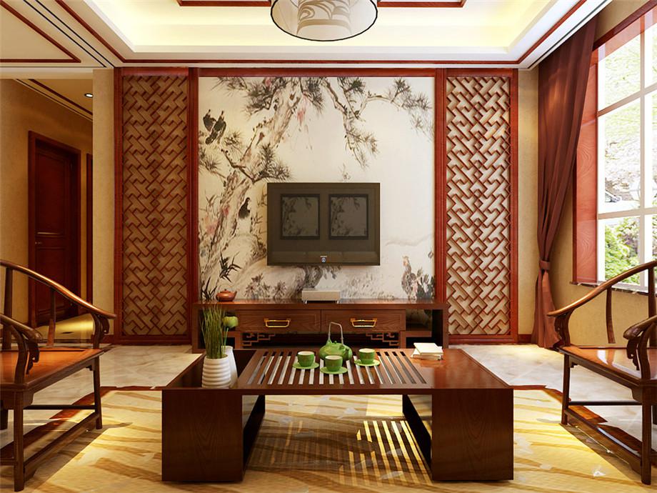 中?！ら_元壹號(hào)140平新中式風(fēng)格設(shè)計(jì)方案