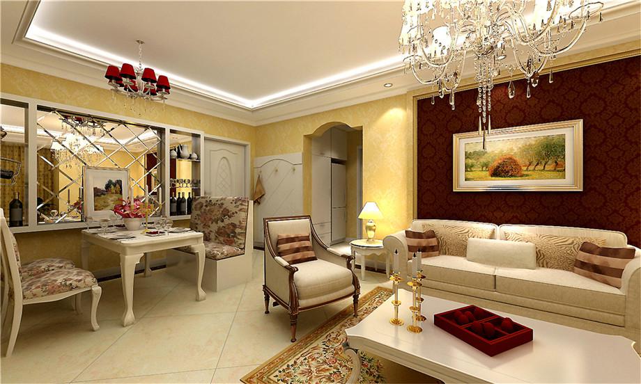 學(xué)府首座103平簡歐風(fēng)格設(shè)計(jì)方案