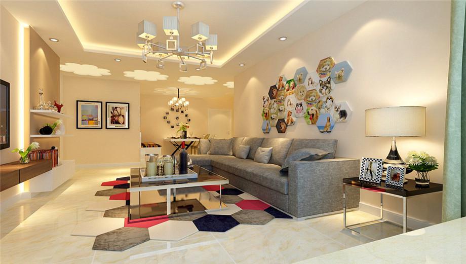 盛龍廣場小區(qū)120平簡約風(fēng)格設(shè)計(jì)方案