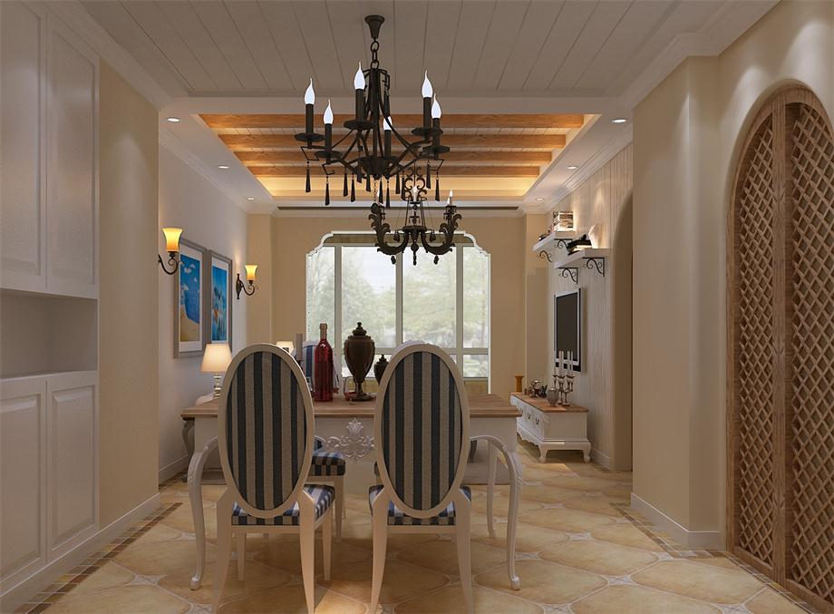 三橋國際大廈85平米田園風(fēng)格設(shè)計方案