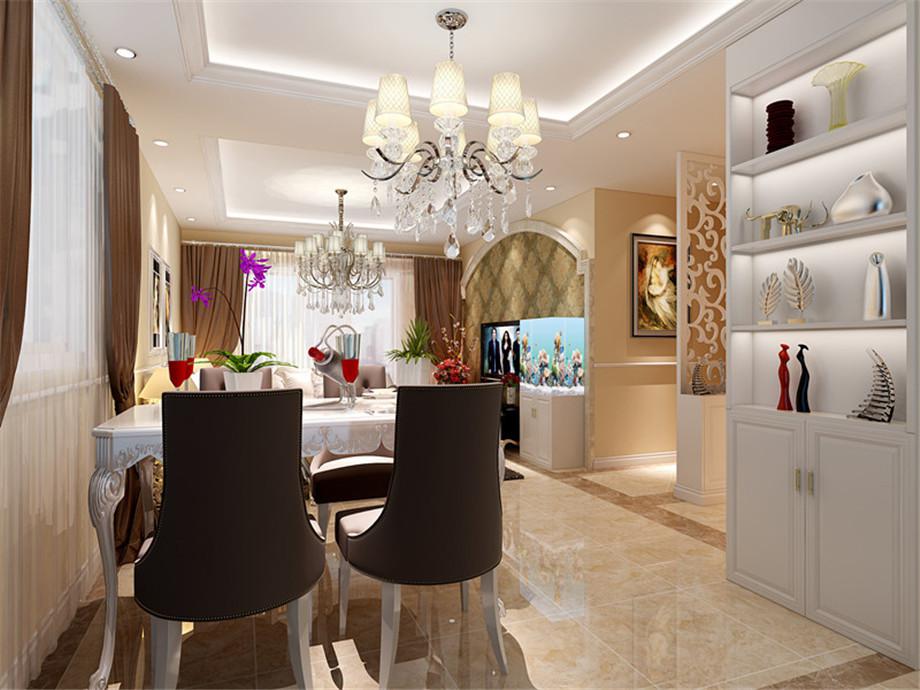 萬(wàn)象春天小區(qū)98平歐式風(fēng)格設(shè)計(jì)方案