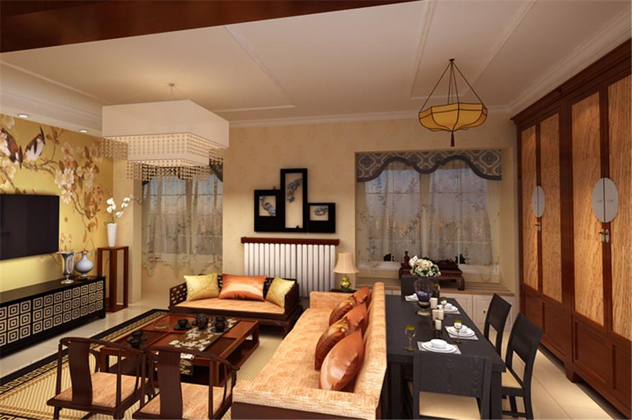 金輝·悅府80平新中式風格設(shè)計方案