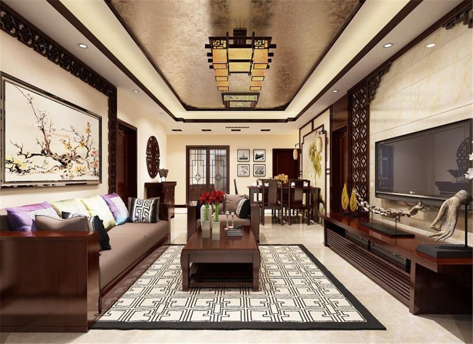 曲江金水灣130平新中式風(fēng)格設(shè)計(jì)方案