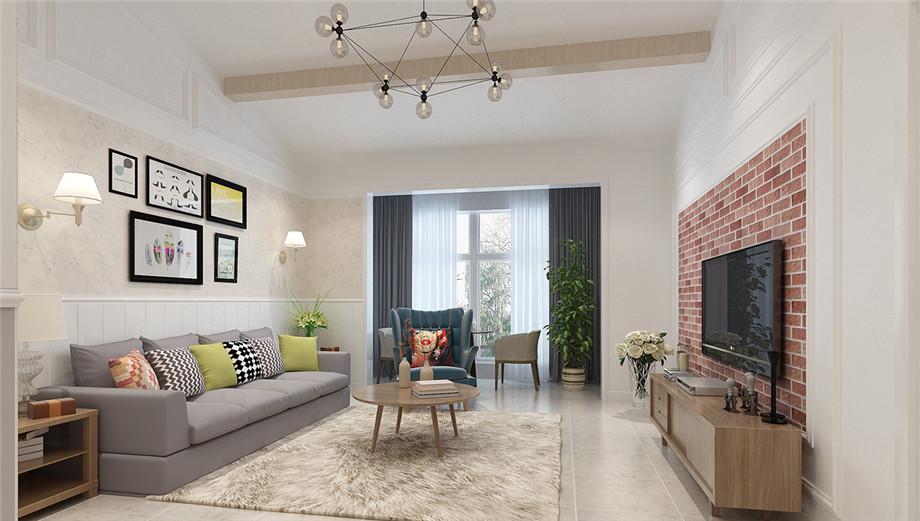 曲江金水灣130平簡約風格設計方案