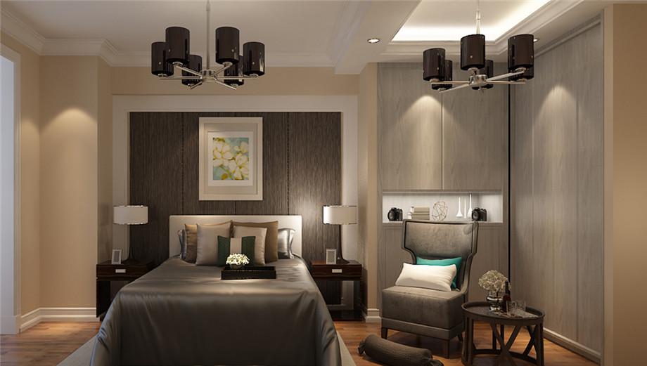 萬象春天小區(qū)140平美式風(fēng)格設(shè)計(jì)方案