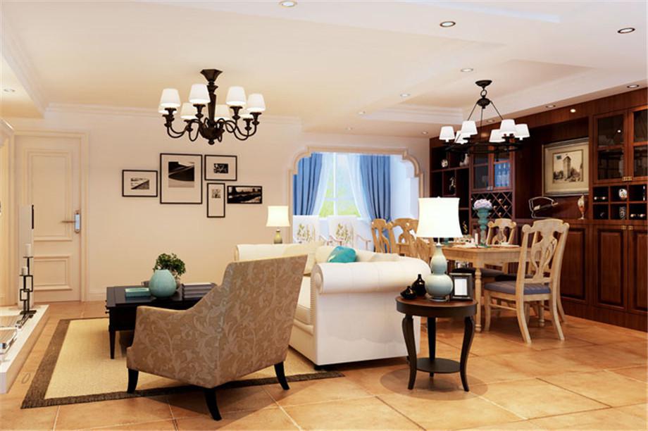 天朗大興郡120平米美式風(fēng)格設(shè)計方案