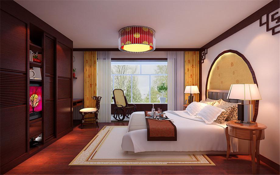 萬象春天小區(qū)140平新中式風格設計方案