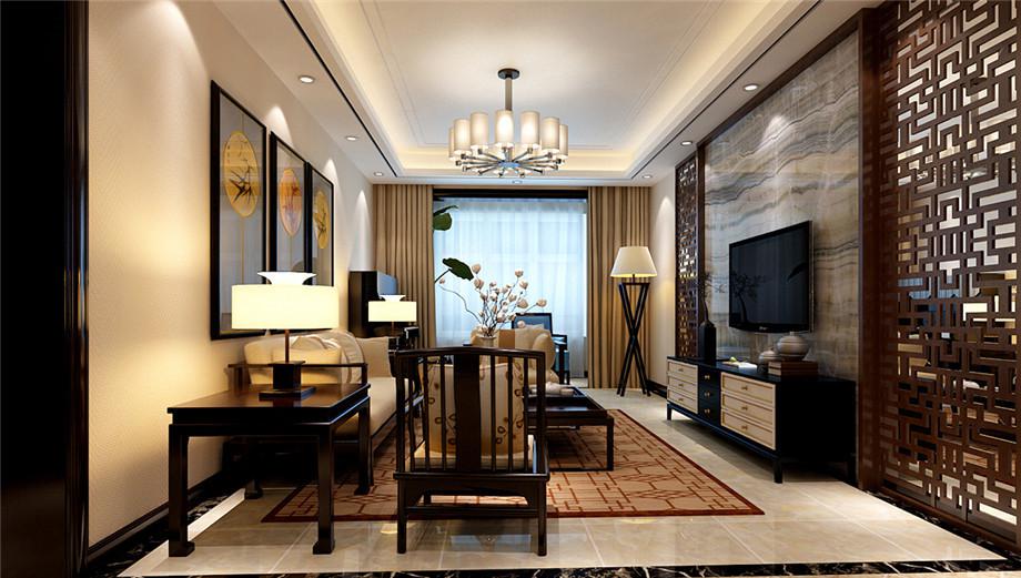 華清學(xué)府城100平新中式風(fēng)格設(shè)計(jì)方案