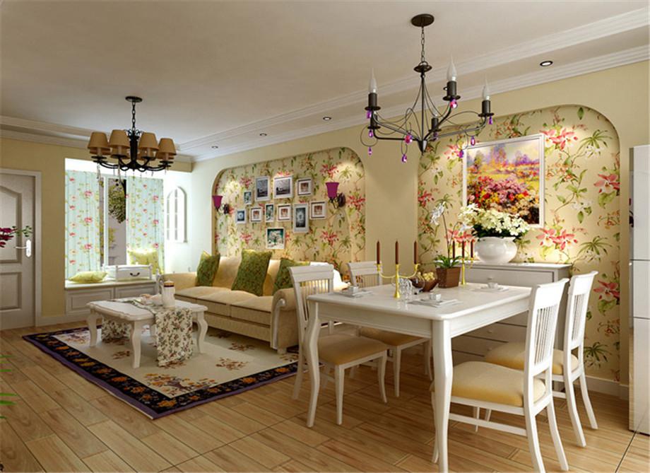 保利春天里80平歐式田園風格設計方案