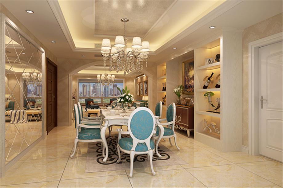 西岸國際花園160平歐式風(fēng)格設(shè)計方案