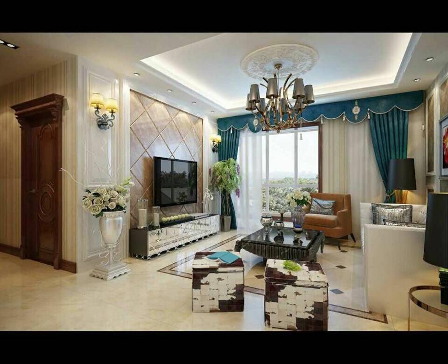 西岸國際花園130平米簡歐風(fēng)格