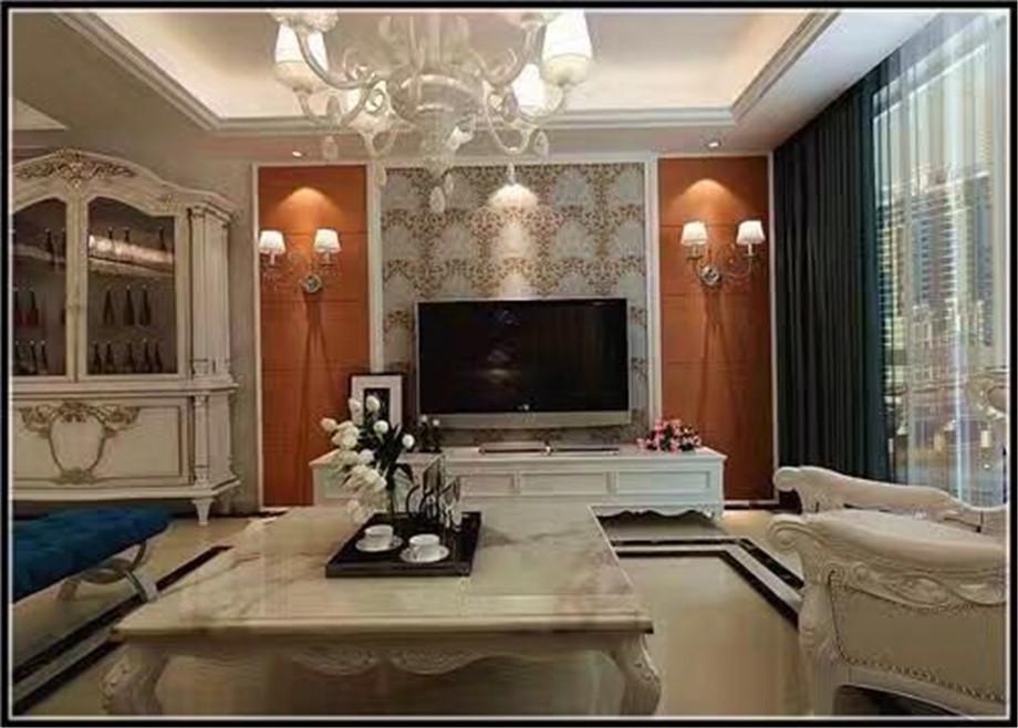 綠地城120平歐式風(fēng)格設(shè)計(jì)案例