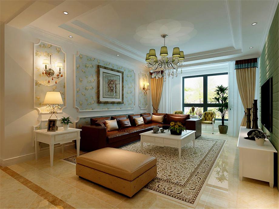 中?！ら_元壹號130平簡歐風(fēng)格設(shè)計方案