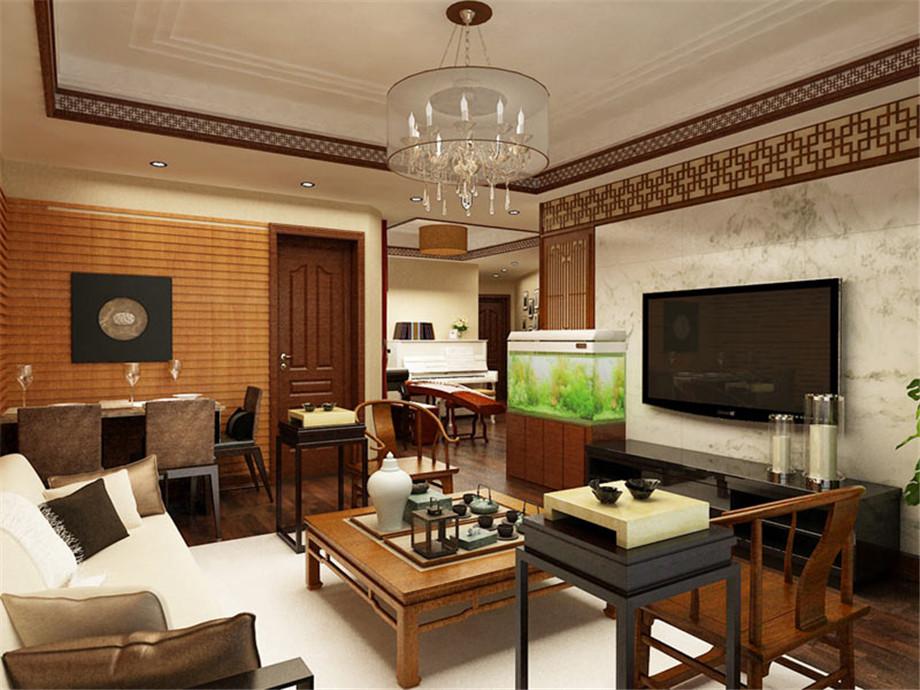 天朗大興郡130平米新中式風(fēng)格設(shè)計(jì)方案