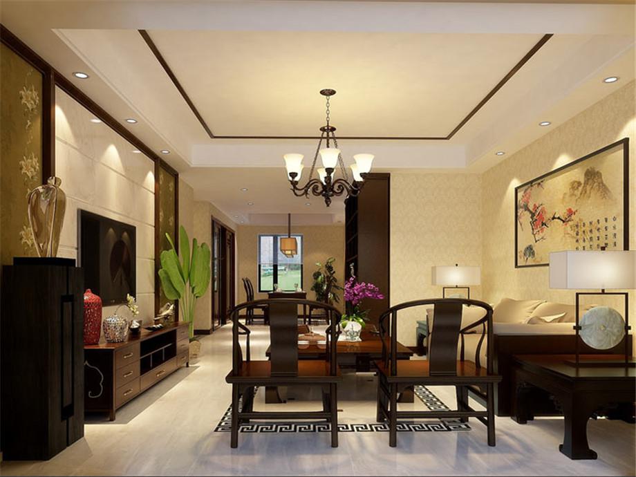 金地湖城大境108平新中式風(fēng)格設(shè)計(jì)方案