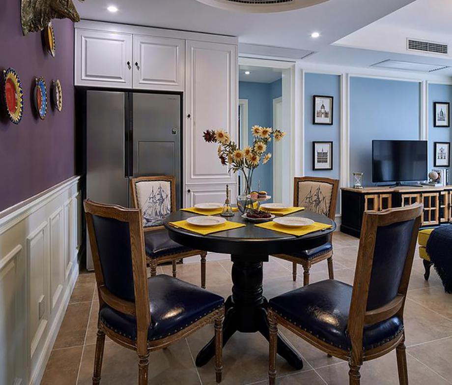 西安逸翠園150㎡美式風(fēng)格設(shè)計案例