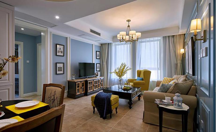 西安逸翠園150㎡美式風(fēng)格設(shè)計案例