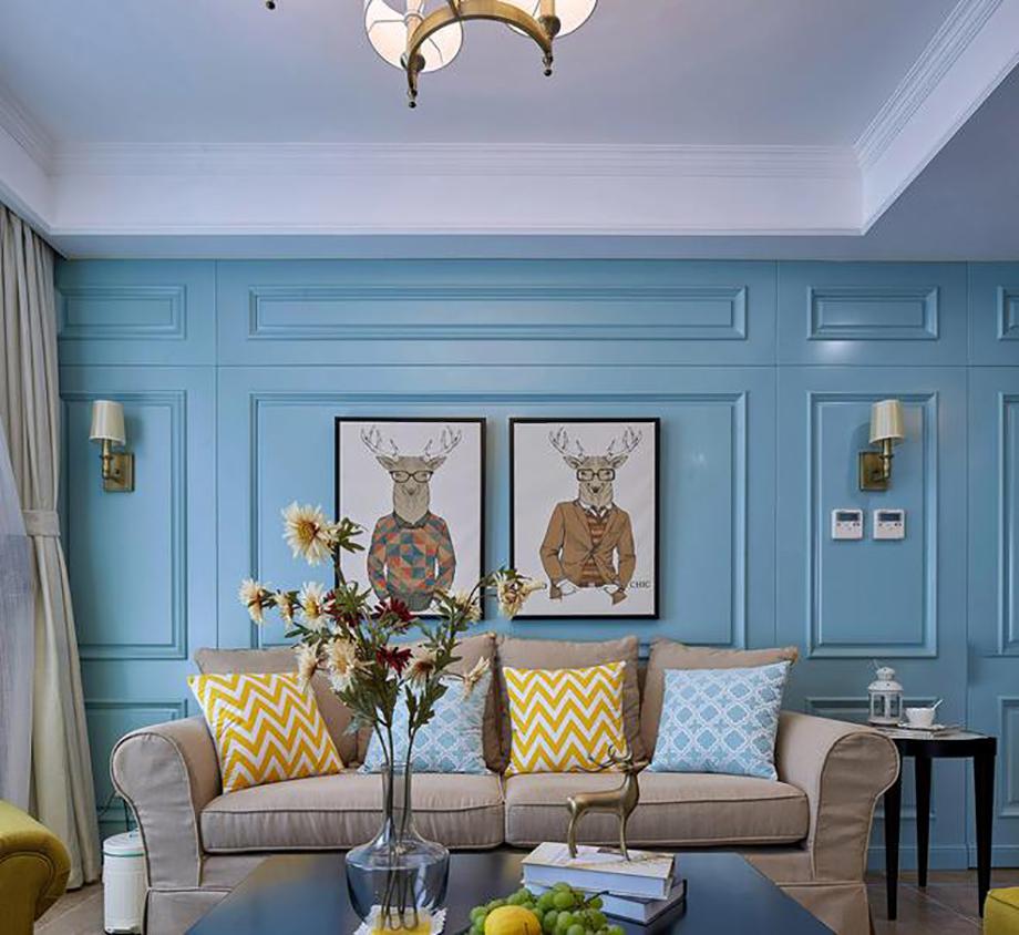 西安逸翠園150㎡美式風(fēng)格設(shè)計案例