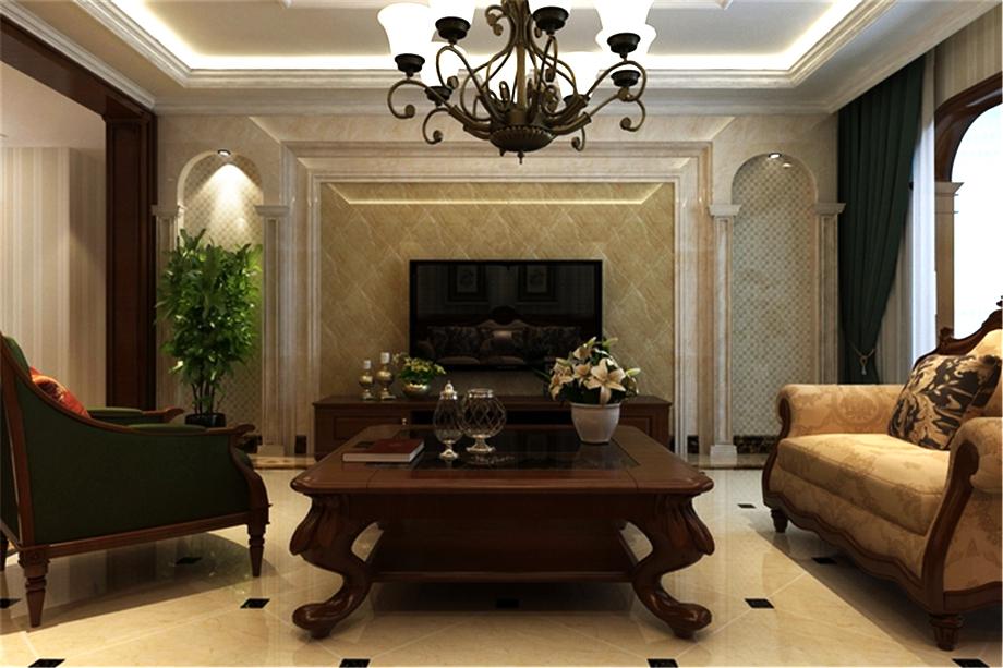 浐灞半島140平美式風(fēng)格設(shè)計方案