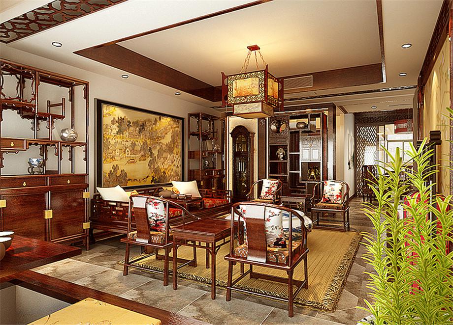 金地湖城大境108平新中式風格設(shè)計方案