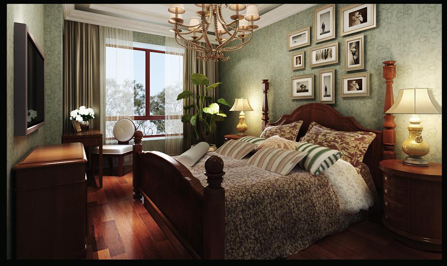 延長石油小區(qū)-102平米-美式田園風格