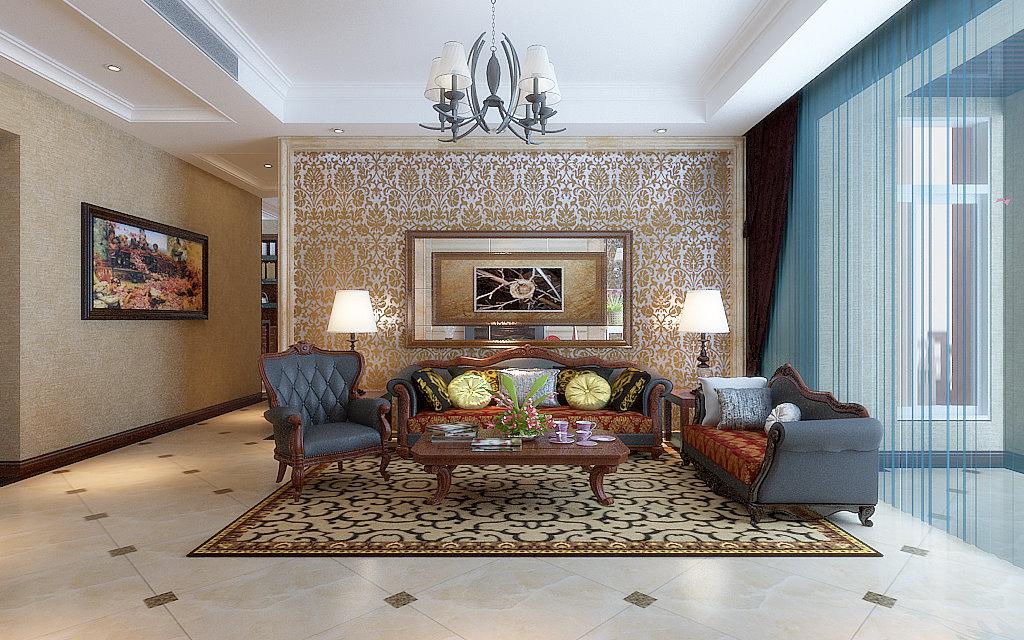 曲江碧林灣  140歐式   半包 造價(jià) 7.6