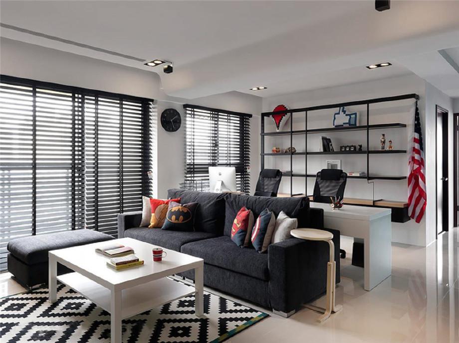 銘城國際社區(qū)105平米現(xiàn)代設(shè)計方案