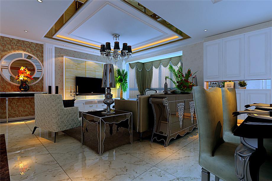 楓葉新都市140平米歐式設(shè)計(jì)方案