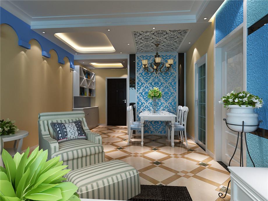 鉑悅95平地中海風(fēng)格設(shè)計(jì)方案