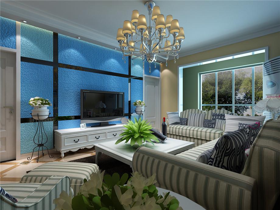 鉑悅95平地中海風(fēng)格設(shè)計(jì)方案