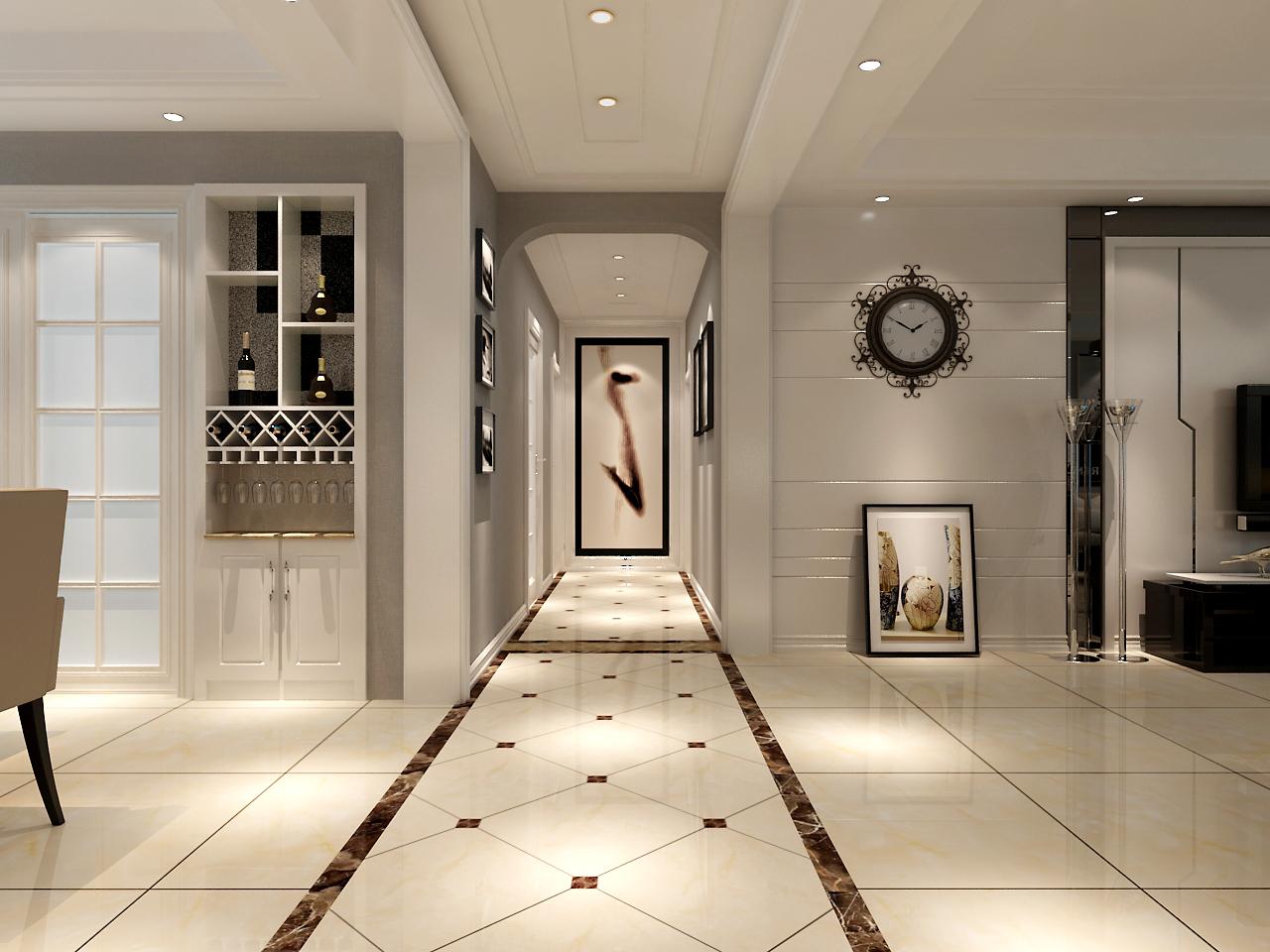 坤元TIME小區(qū)131平米現(xiàn)代簡約風格設計方案