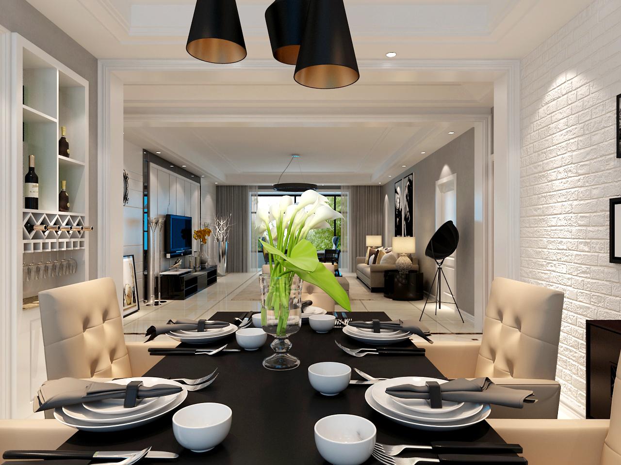 坤元TIME小區(qū)131平米現(xiàn)代簡約風格設計方案