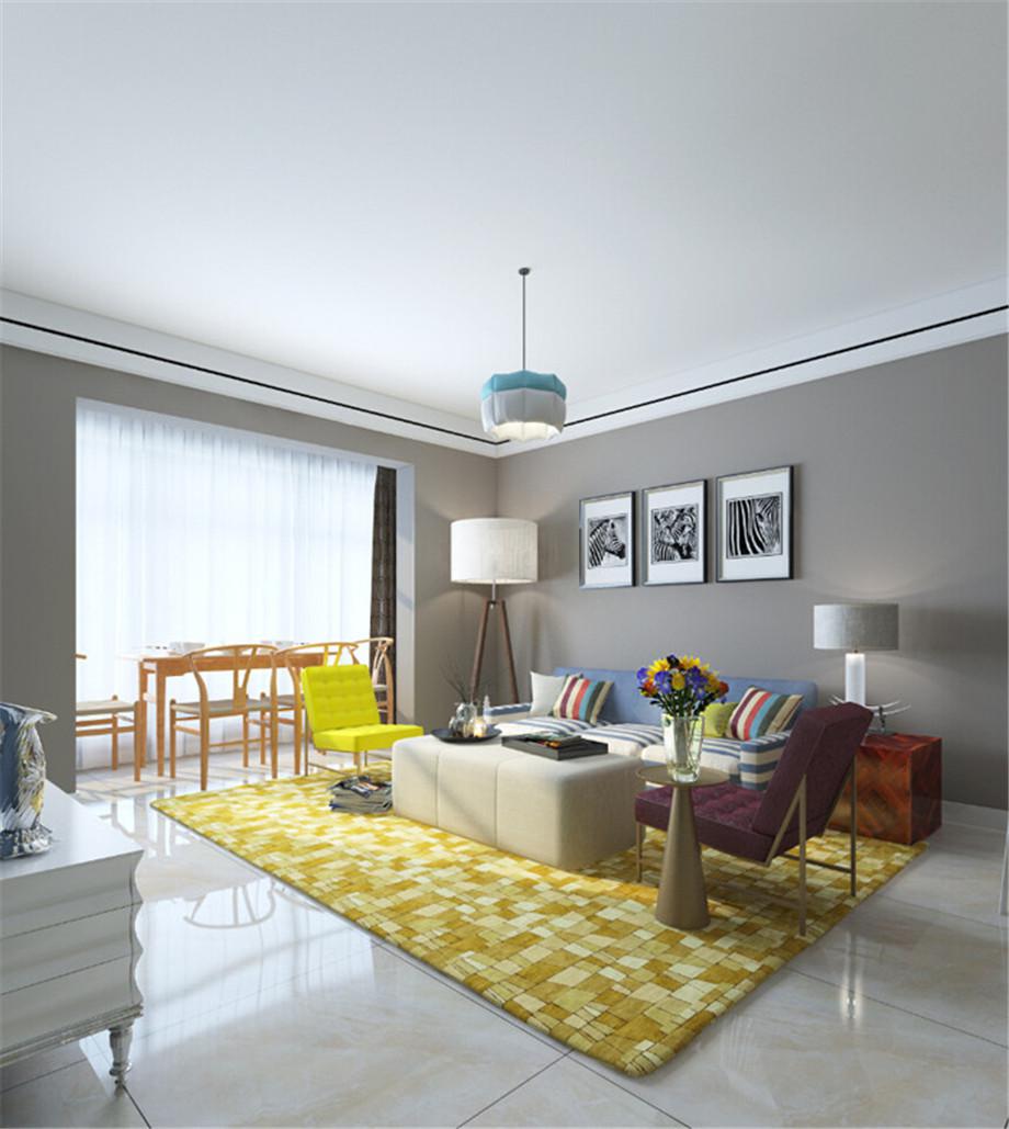 金泰新理城97平米現(xiàn)代簡(jiǎn)約