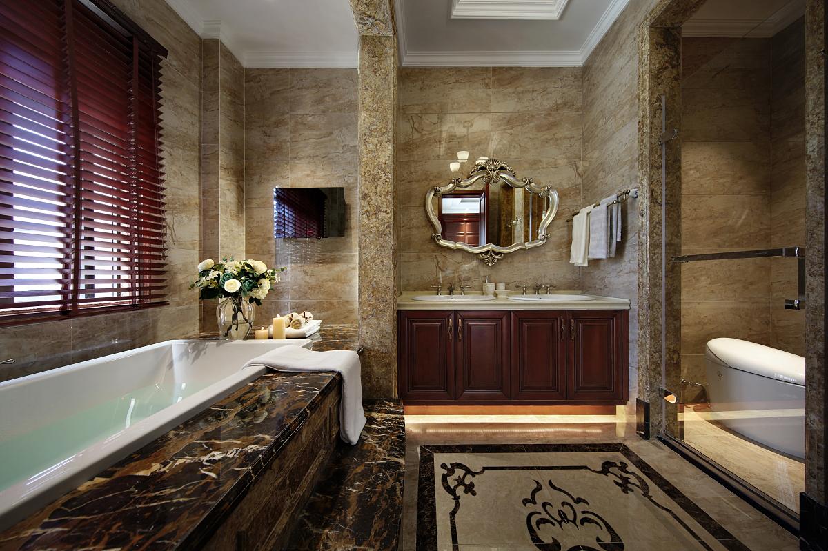 龍湖香醍西岸260平方美式鄉(xiāng)村風(fēng)格