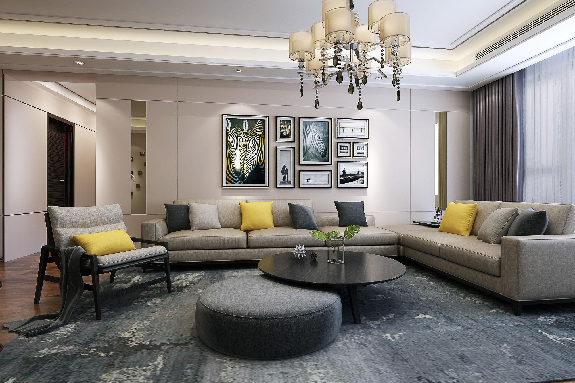 鑫苑大都匯小區(qū)140平米現(xiàn)代簡(jiǎn)約風(fēng)格設(shè)計(jì)方案