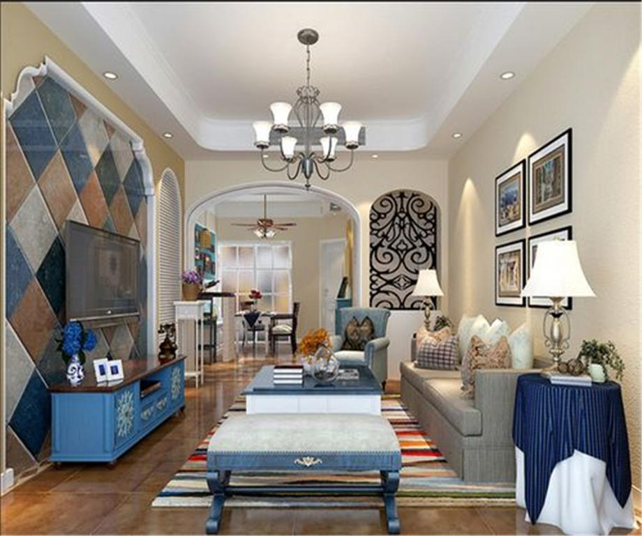 卡布奇諾國(guó)際社區(qū)130平方地中海風(fēng)格設(shè)計(jì)方案