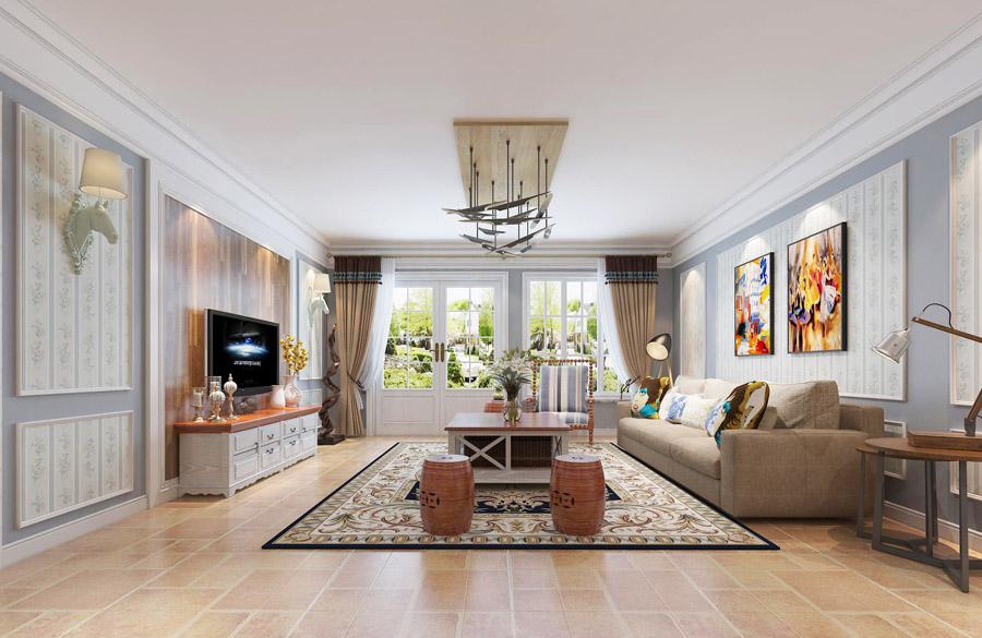 鑫苑大都匯108平米簡美風格