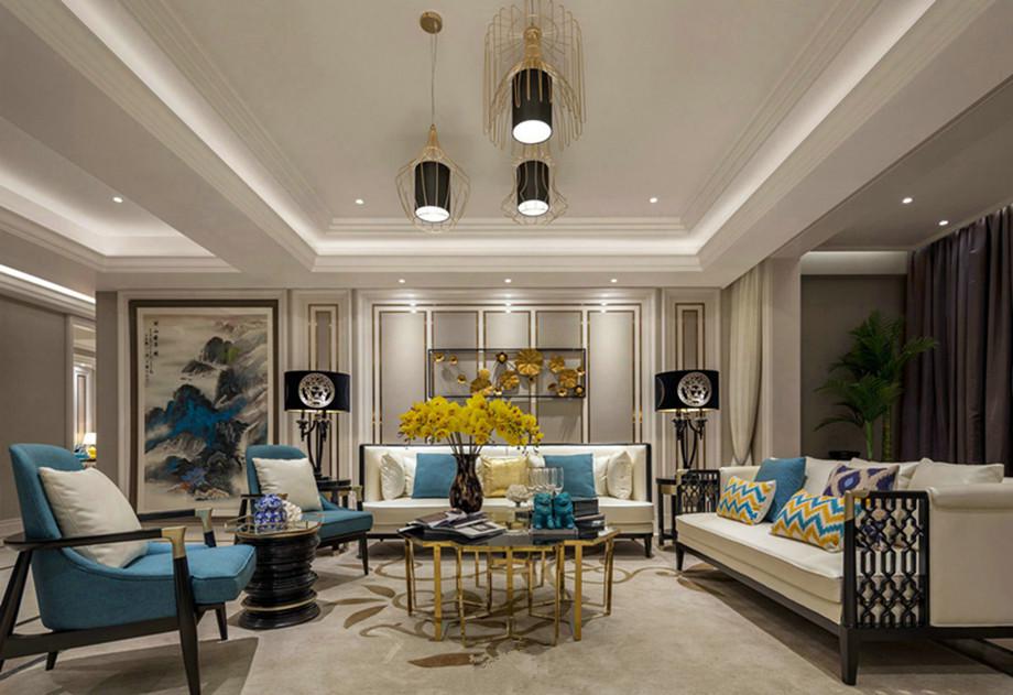 麟鳳尊匯130平米新中式風格