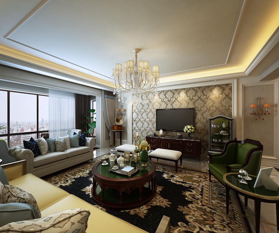 湖城大鏡243平美式風(fēng)格設(shè)計方案