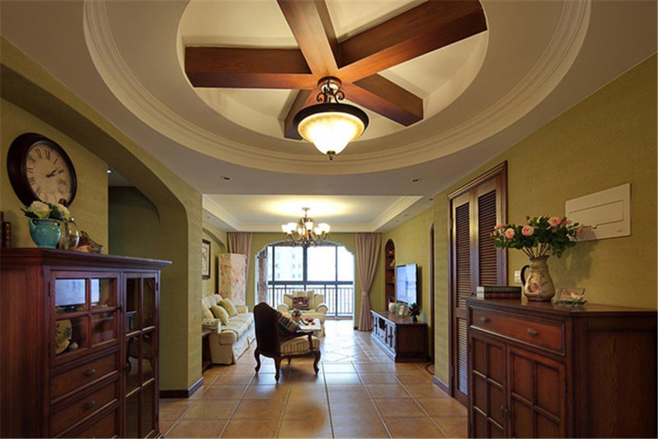 陽光城麗茲公館118平米美式鄉(xiāng)村風格設(shè)計方案